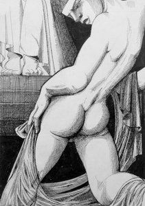 Ganymede before Zeus, 1923 (inkoust a wc) od Sidney Hunt