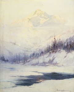 Zimní ráno, Mount Mckinley, Aljaška od Sidney Laurence
