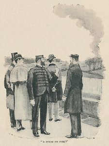 Dům v plamenech, 1892 od Sidney Paget