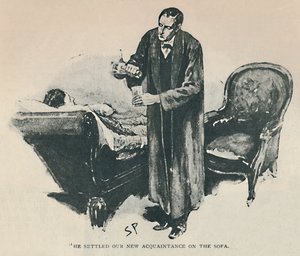 Usadil naši novou známost na pohovce, 1892