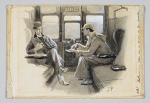 Ilustrace k příběhu Arthura Conana Doyla Sherlocka Holmese „The Adventure of Silver Blaze“, 1892