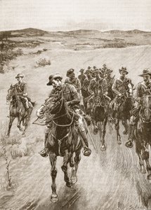 Na trati Lobengula, 1893, ilustrace z 