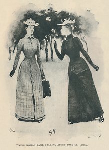 Nějaká žena přišla mluvit o lordu sv. Šimonovi, 1892 od Sidney Paget