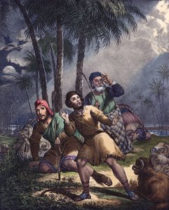 Kristus oznámil židovským pastýřům (barva lito) od Siegfried Detler Bendixen