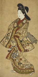 A Beauty Walking, 17. století od Sigimura Jihei