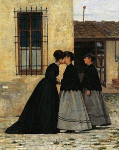 Návštěva, Silvestro Lega, detail