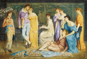 Předehra od Bacha, 1868 od Simeon Solomon