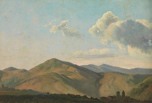 Horská krajina ve Vicovaro, ca. 1786-97.