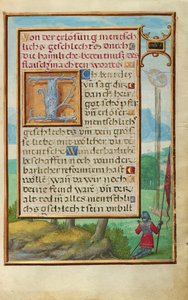 Rand mit einer Szene aus dem Leben von Gideon od Simon Bening