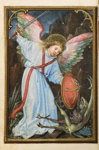 Folio z miniaturní Knihy hodin, použití Řím, Bruggy, 1530-35 od Simon Bening