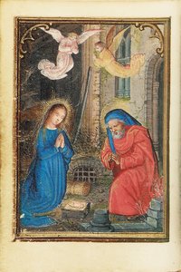 Folio z miniaturní Knihy hodin, použití Řím, Bruggy, 1530-35 od Simon Bening