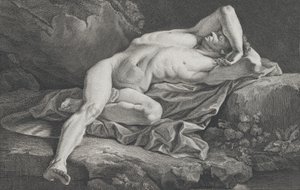 Studie mužského aktu, 1762.