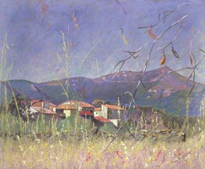 Krajina (pastel na papíře) od Simon Fletcher