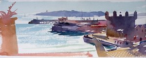 Mogador (akvarel na papíře) od Simon Fletcher