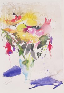 Listopadové květiny II, 2002 (akvarel)