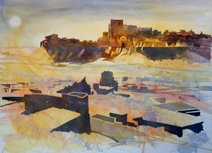 Písečná bouře, 2007 (kombinovaná technika) od Simon Fletcher