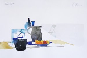 Ateliérové světlo, 2003 (akvarel) od Simon Fletcher