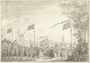 Rozloučení s Willem V a jeho manželkou na Buitenamstel, 1768