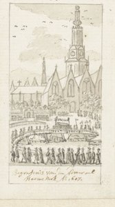Pohřeb Jacoba van Heemskercka v Oude Kerk v Amsterdamu, 1607