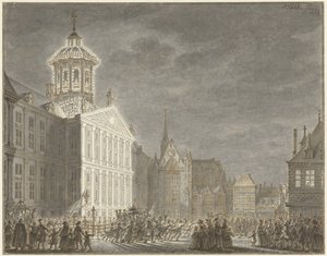 Osvětlení radnice pro Viléma V. a Wilhelmínu Pruského, 1768
