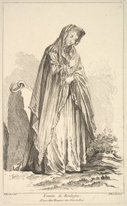 Žena z Boulogne, ze Sbírka různých zahraničních postav Vynalezl F. Bo..., 18. století.