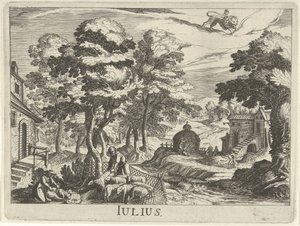 červenec Julius (titul na objektu) Dvanáct měsíců (název seriálu) od Simon Frisius