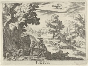 červen Junius (název na objektu) Dvanáct měsíců (název seriálu) od Simon Frisius