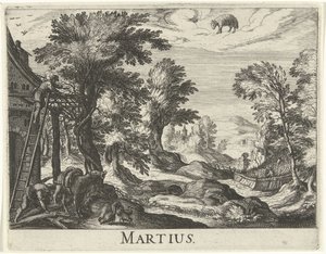 březen Martius (titul na objektu) Dvanáct měsíců (název seriálu) od Simon Frisius