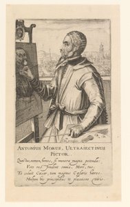 Portrét Antonia Mora od Simon Frisius