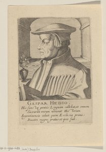 Portrét Caspara Hedia od Simon Frisius