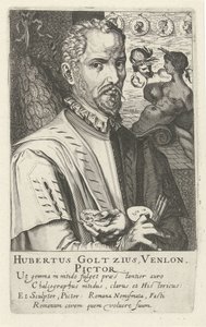 Portrét Huberta Goltziuse od Simon Frisius