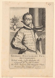 Portrét Jorise Hoefnagela od Simon Frisius