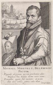 Portrét Michiela Jansze van Mierevelta od Simon Frisius