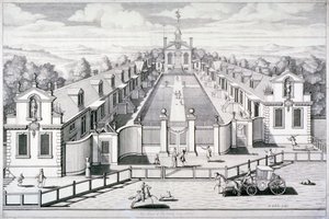 Trinity Almshouses, Mile End Road, Stepney, Londýn, 1696.