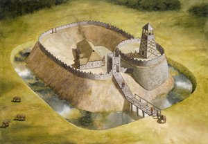 Hrad Helmsley, Severní Yorkshire, 12. století c1990-c2010