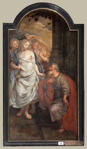 Farní kostel (Sint-Walburgakerk). Malba, triptych. Simon De Pape (?). Vykoupení křesťanských otroků Turkovi.