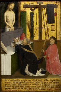 Mše svatého Řehoře - Marmion, Simon (asi 1425-1489) - asi 1460 - Olej na dřevě - 45,1x29,4 - Galerie umění Ontaria od Simon Marmion
