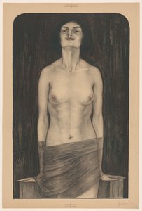 Stojící žena s holou horní částí těla Vampire (Salomé) (původní název)