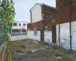 Motorworks, Westgate-on-Sea, 2024 (olej na plátně)