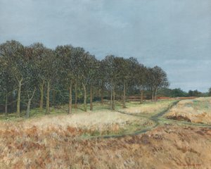 Les, Richmond Park, 2019 (olej na plátně)