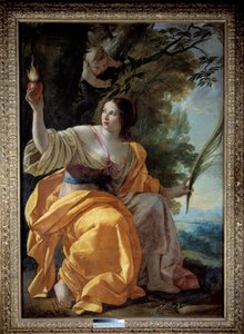 Alegorická postava lásky (dříve Víra”” Obraz Simona Voueta (1590-1649) 17. století. Rozměr 1,9x1,3m. od Simon Vouet