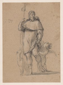 Sv. Rochus se psem a andělem od Simon Vouet