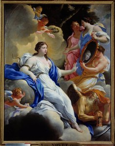 Prudence, Love and Graces Malba Simona Voueta (1590-1649) 1645 Ne. 1,16x0,9 m Montpellier, Fabre Museum od Simon Vouet