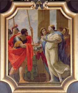 Polydamne dává Menelaovi a Heleně léky Enula Campana a Moly od Simon Vouet