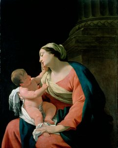 Panna a dítě ze sloupu, c1639-1640 od Simon Vouet