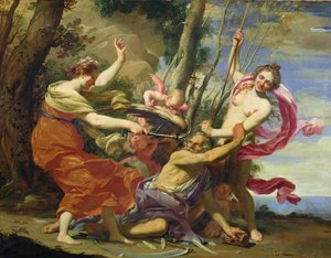 Čas překonaný mládím a krásou od Simon Vouet
