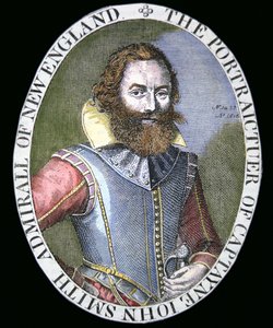 Captain John Smith (1580-1631) (barevná rytina)