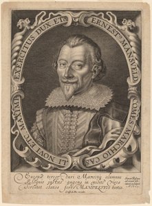 hrabě Ernest Mansfeld od Simon de Passe
