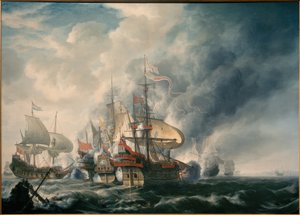 Admirál Joris van Spilbergen v bitvě u pobřeží Peru, 17. července 1615