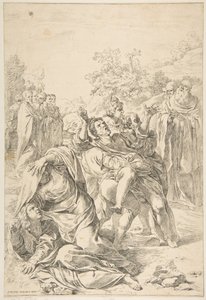 Svatý Benedikt vymítá démona, ca. 1637-1639.